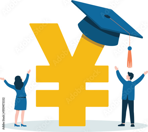Education finance student loan concept