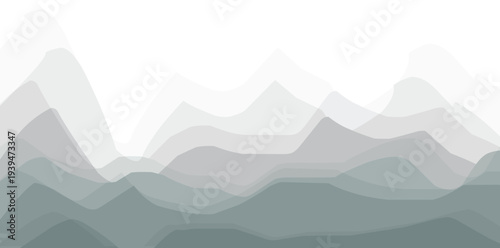 Abstract Mountains silhouette.eps