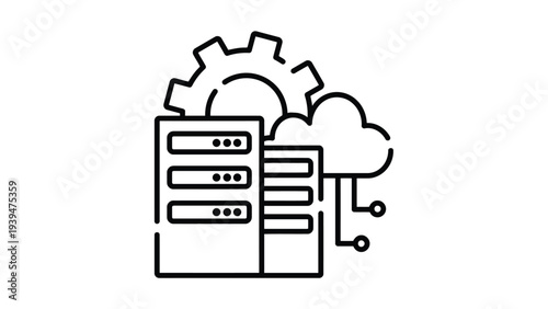 Integration of cloud computing with data servers and processing systems