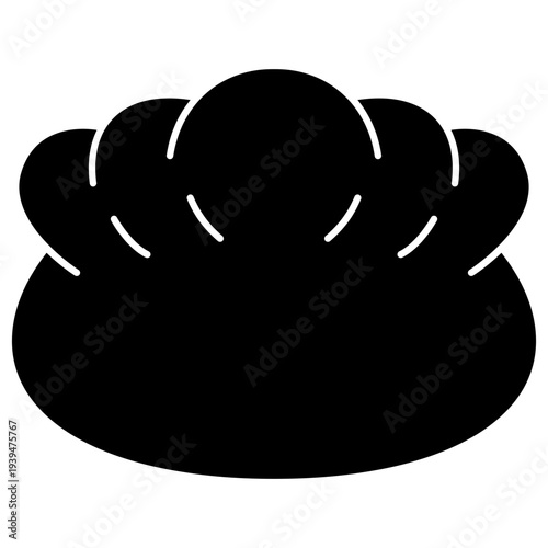 dumpling food vector icon
