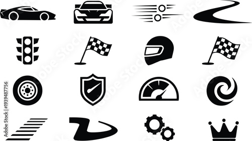 Racing and Sports Icons Collection symbol