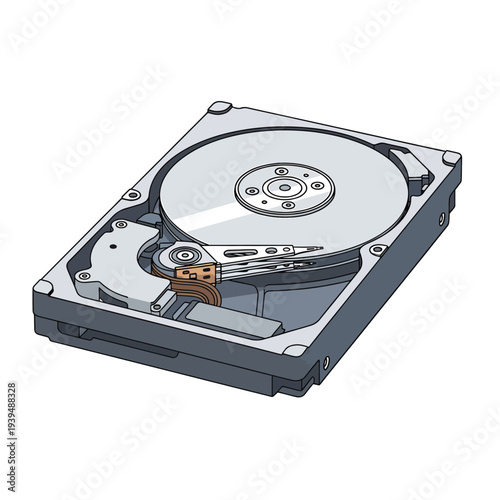 Internal Components of Hard Disk Drive.