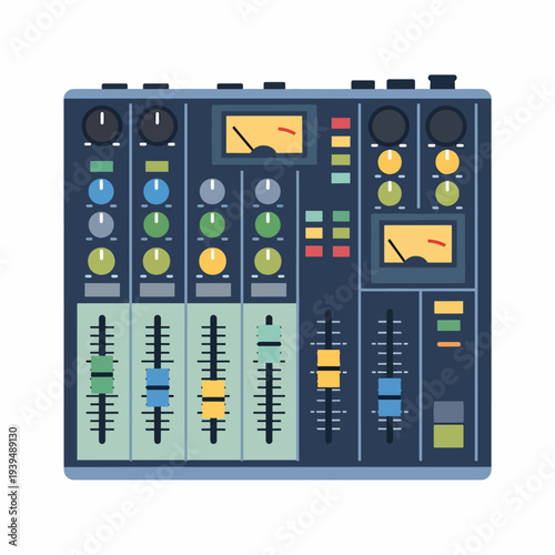 Professional Audio Mixing Console Equipment Studio.