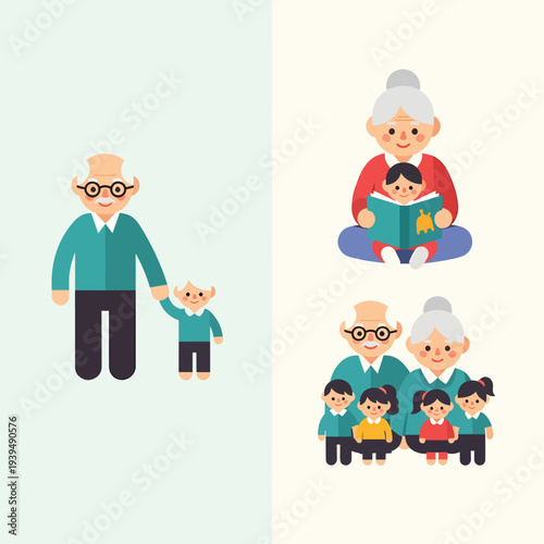 Grandparents with Grandchildren