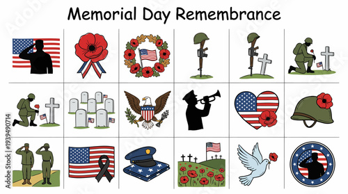 Memorial Day Remembrance Symbols