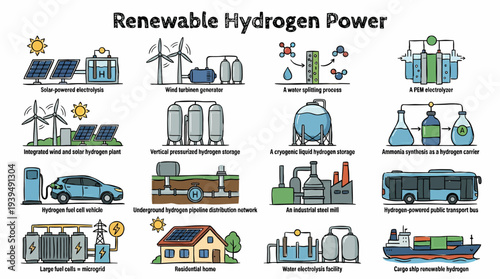 Renewable Hydrogen Power: Energy Solutions