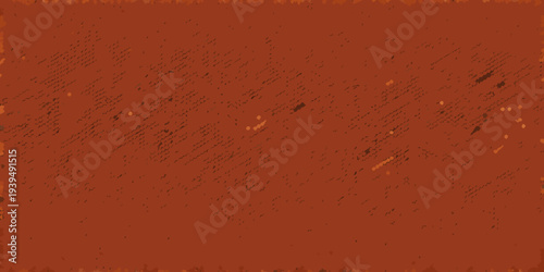 Abstract terracotta background with scattered dark markings and light spots