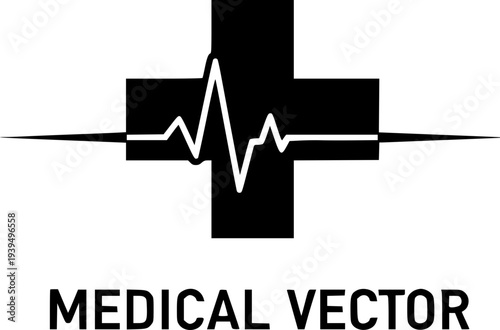 3D heartbeat logo design featuring a vector illustration of a heart symbol and business graph line icon for a company web sign concept