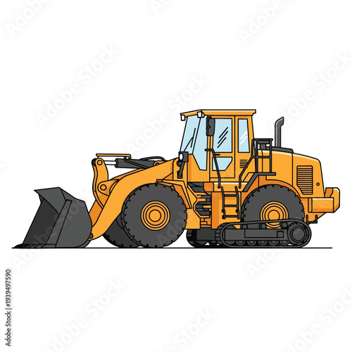 Yellow Heavy Duty Front End Loader