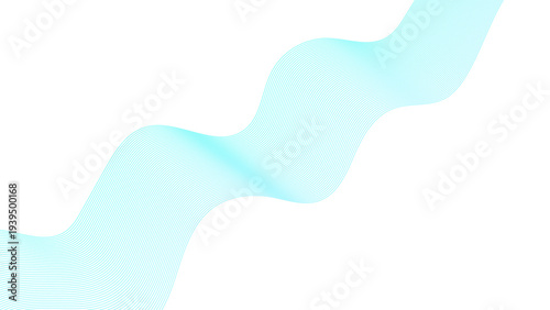 Abstract colorful wave element for design. Digital frequency track equalizer.  Dynamic flowing curve line isolated background.  Curved wavy line, smooth stripe. Modern white background, wavy lines. 