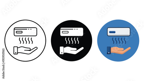 Hand washing hygiene icons vector illustration flat design - Flat Design Icon. line icon set - Icon vector - Blue icon vector. Clipart. Icon collection - Line and glyph solid icon and logo template