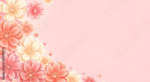 Happy mother's day floral wishes and greetings for mom with beautiful pink flowers