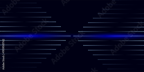 3D blue techno abstract background overlap layer on dark space with glowing dots shape decoration. Modern graphic design element dotted line style concept for banners, flyer, card, or brochure cover