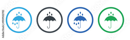 Umbrella icon on white background