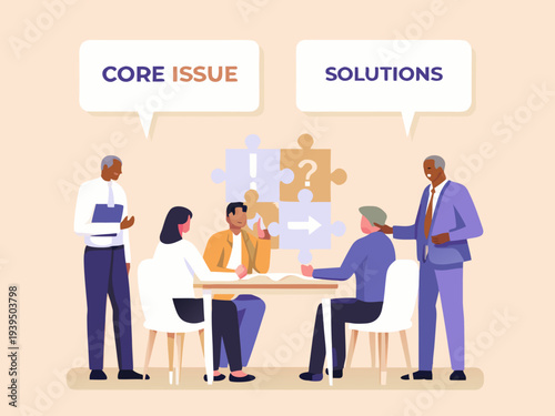 Team collaboration focuses on problem solving and finding effective solutions