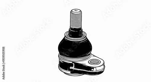 Detailed illustration of a ball joint assembly for vehicle suspension systems