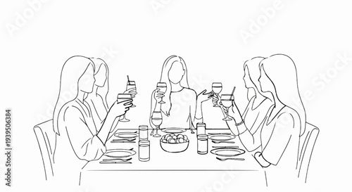 Friends gathered around a table, enjoying drinks and conversation