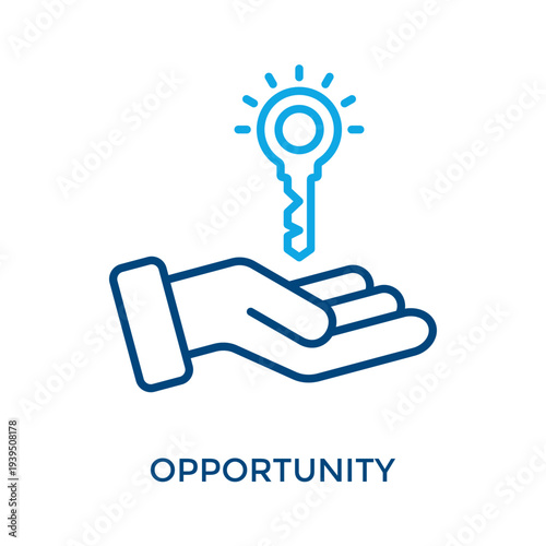 Opportunity Icon Outline Color Style. Vector Illustration For Graphic Design