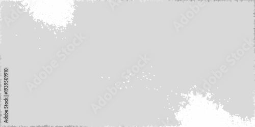 Abstract gray background with scattered white noise and distressed edges