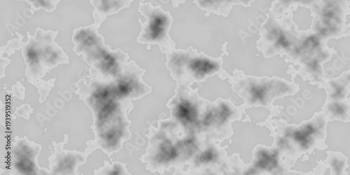 Abstract black and white procedural noise texture, organic marble pattern or topographic height map background, monochrome fractal clouds and smoky atmospheric digital displacement map texture.