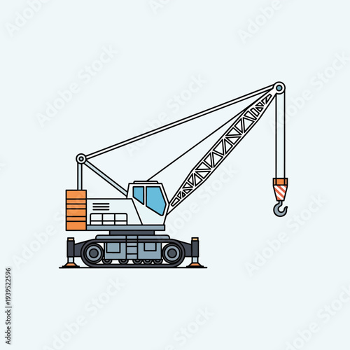 Crane Truck Outline