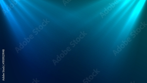 Blue spotlight background stage light glow abstract illumination effect studio backdrop vector illustration design