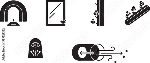 Black and white wildlife and pollinator transition