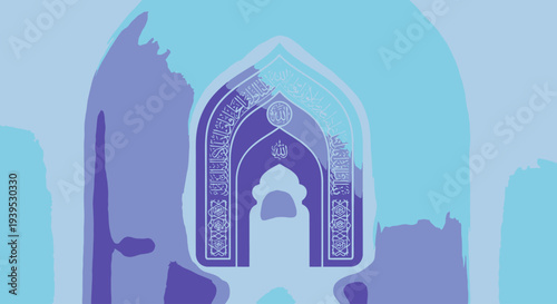 Gothic Arch Graphic Element Design