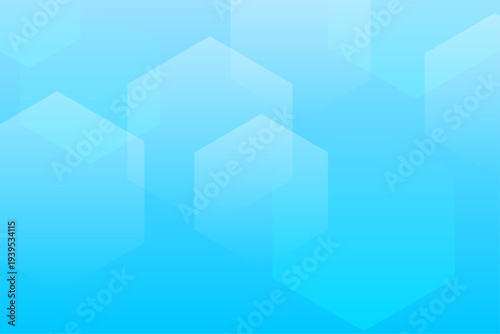 水色グラデーション 六角形 幾何学 テクノロジー 抽象 背景
