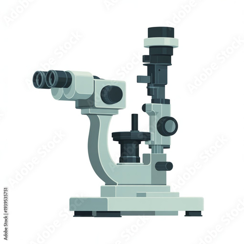Ophthalmic Slit Lamp Examination Microscope Vector