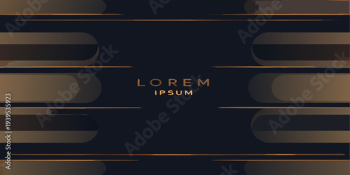 Abstract background with layered golden lines and a dark gradient