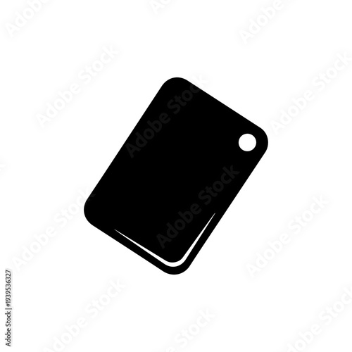 Cutting board wooden kitchen surface used for chopping ingredients Vector illustration