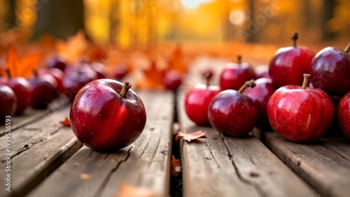 Red Fruit Wood Terrace Indoor Still Life Photography