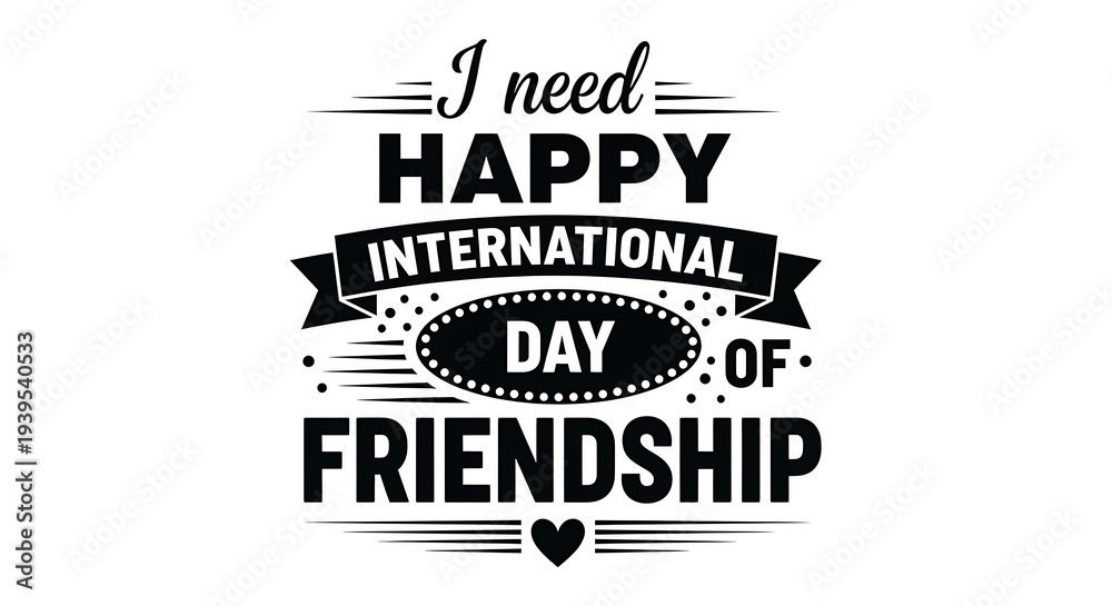 Obraz premium International day of friendship greeting