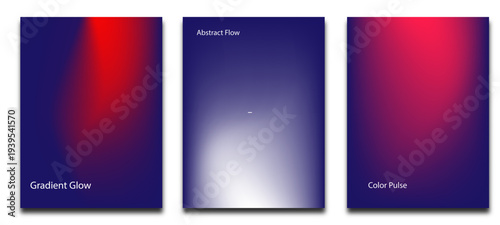 modern gradient poster background evictor illustration collection - trendy abstract creative actor background with orange pink, blue green colors.