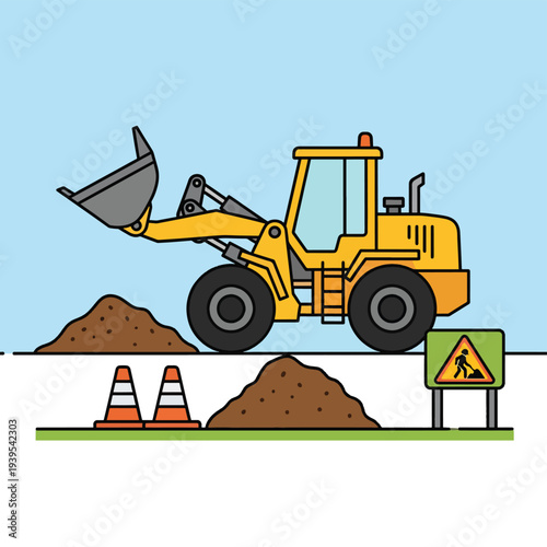 Construction Site with Loader