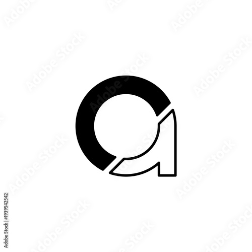 Modern Letter A Logo – Minimal Abstract Monogram Symbol