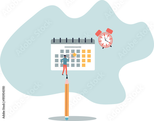 Calendar date event, reminder for meeting schedule or appointment, work deadline mark or weekly plan, important business date.human life and situation.