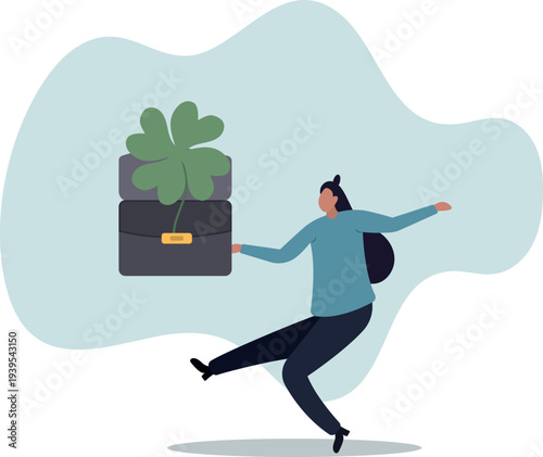 Luck for success, blessing for work opportunity, fortune or chance, good luck or happiness .human life and situation.