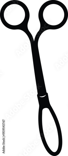 Retractor surgical tool silhouette illustration.