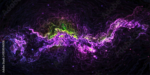 An abstract purple galaxy background featuring glowing stars and a nebula design with pink light energy and plasma textures across a dark night sky universe backdrop.