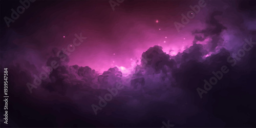 Abstract colorful smoke background with gradients of purple and pink, creating a dreamy and mystical atmosphere for digital.