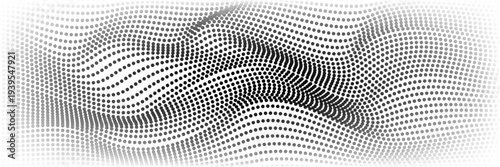 fun beautiful black and white shadow halftones retro pop art funky urban colorful comic book. Dotted halftone gradient texture. Vanishing polka dot background. Repeating dots gradation pattern backgro