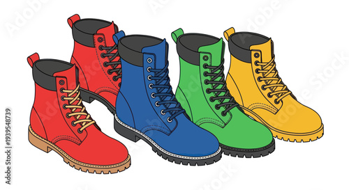 Colorful Work Boots Collection