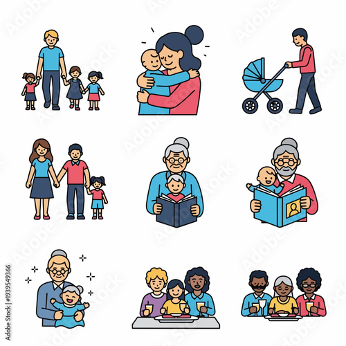 Family Moments and Generations