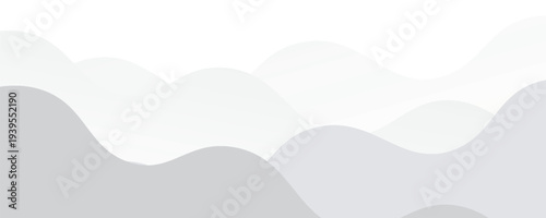 Abstract white wavy pattern background for modern graphic design decoration