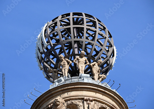 Rotating Globe on the London Coliseum