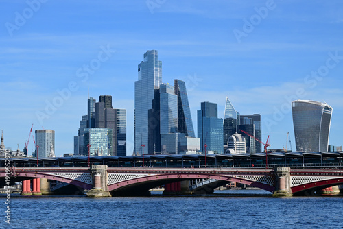 Blackfriars Bridge and City Buildings, London, UK
