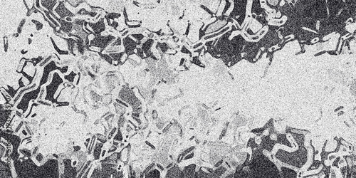 Detailed monochrome abstract background with interconnected organic shapes and a fine grainy texture, offering a unique and intricate visual for creative projects