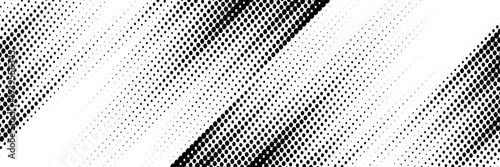 Abstract Black and White Halftone Dotted Pattern Background Gradient Vector Illustration for Comic Pop Art Style Design Element Retro Monochrome Backdrop and Texture.